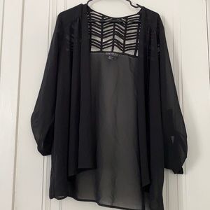 Chevron back sheer jacket